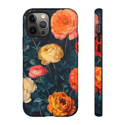 Floral Phone Case - Tough Cases, Stylish Protection, Gift for Flower Lovers, Customizable Cover, Floral Design Mobile Accessory
