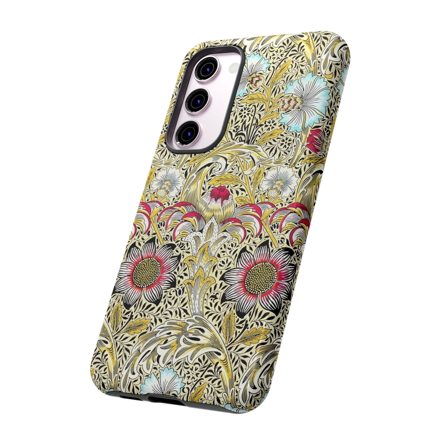 Floral Phone Case - Tough Cases, Floral Design, Stylish, Protective, Unique Gift for Her, Phone Accessories