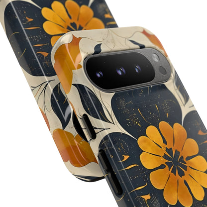 Floral Phone Case - Tough Cases, Botanical iPhone Cover, Vintage Flower Design, Durable Smartphone Protection, Unique Gift Idea