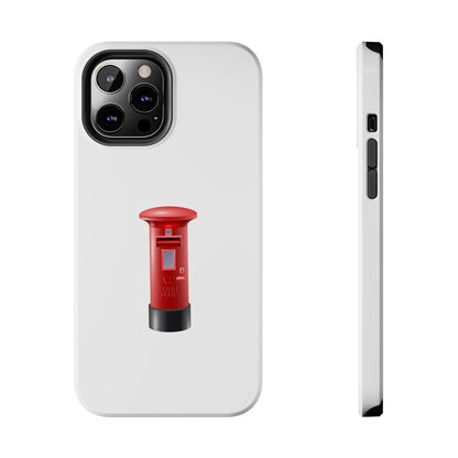 Red Mailbox Tough Phone Case, Durable Phone Cover, Unique Gift, Post Office Style, Trendy Phone Accessory