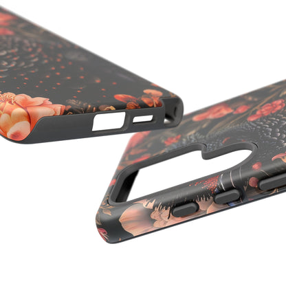 Tough Cases: Floral Design Phone Case, Stylish Protection for Your Phone, Unique Gift for Bird Lovers, Vibrant Floral Art, [...]