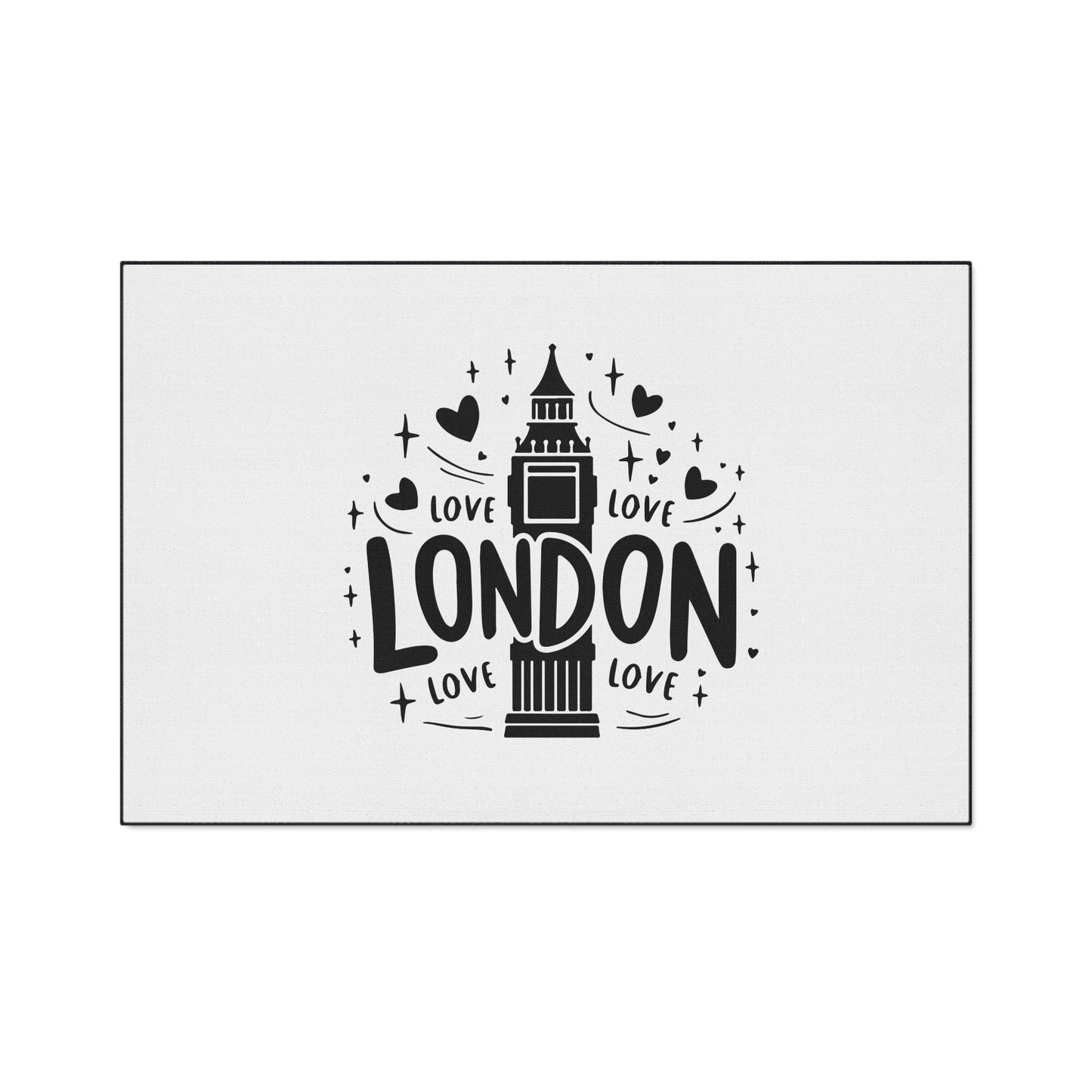 London Love Heavy Duty Floor Mat | Home Decor, Entryway Rug, Gift for Travelers, Living Room Accessory, Fun Doormat