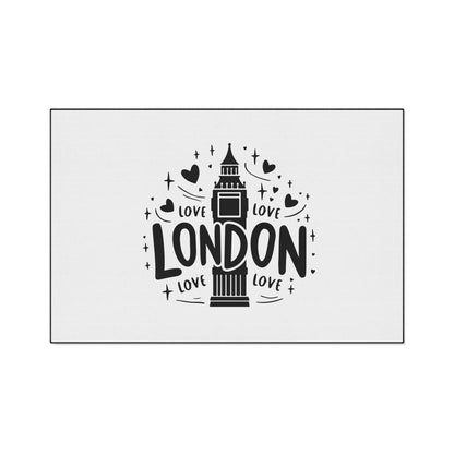 London Love Heavy Duty Floor Mat | Home Decor, Entryway Rug, Gift for Travelers, Living Room Accessory, Fun Doormat