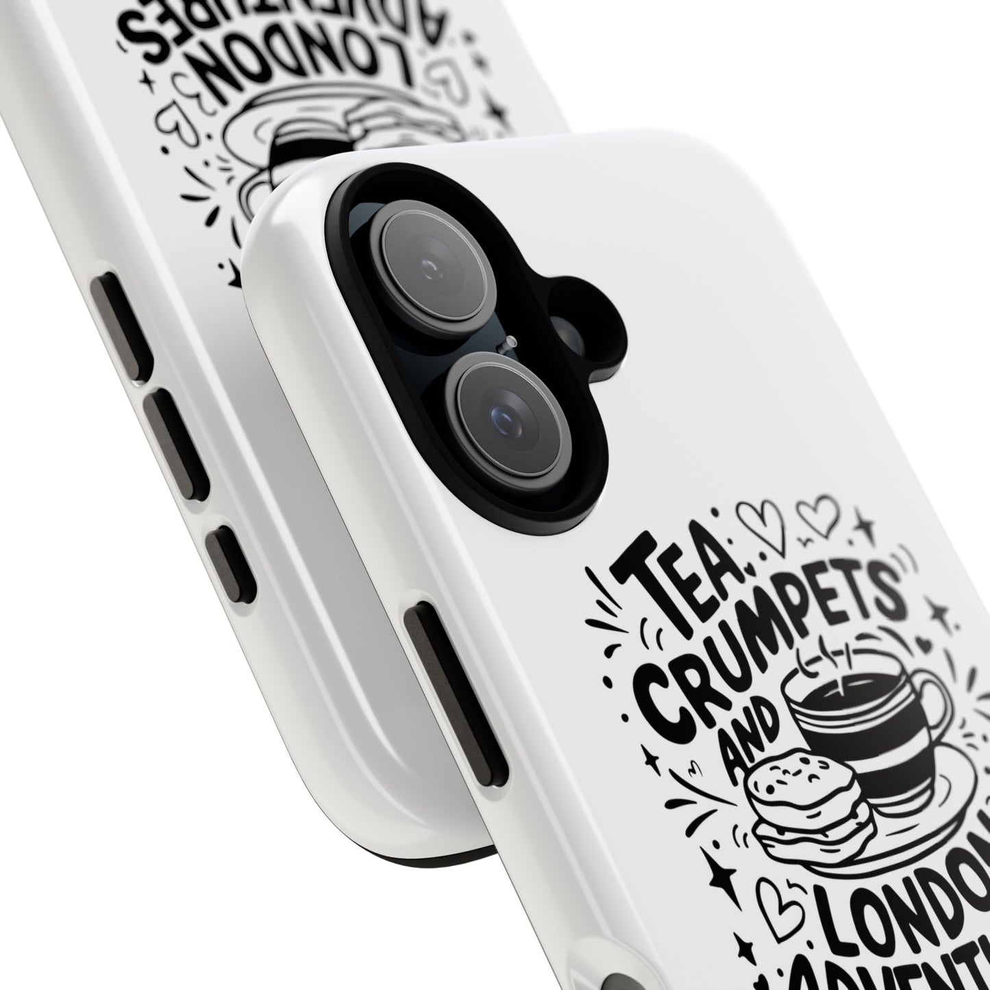 Tea, Crumpets, and London Adventures - Cute Gift for Tea Lovers, London Souvenir, Travel Accessory, Unique Phone Cover