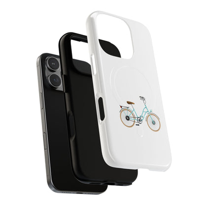 Tough Magnetic Phone Cases, Stylish Bicycle Design, Durable Protection, Perfect Gift for Cyclists, Trendy Tech Accessory