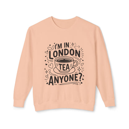 Unisex Lightweight Crewneck Sweatshirt - I'm in London Tea Anyone