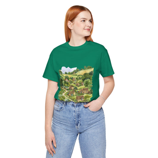 Unisex Jersey Short Sleeve Tee - Enchanting Landscapes of Britain