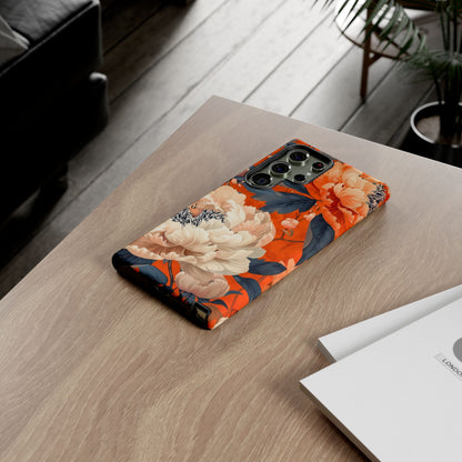 Floral Tough Case, Durable Floral Phone Case, Stylish Protection Case, Gift for Her, Spring Accessories, Mother’s Day Gift
