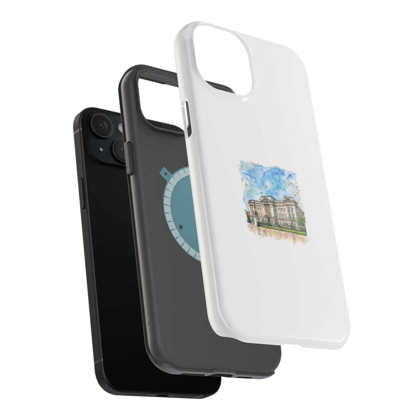 Artistic Magnetic Phone Case, Custom Tough Case, Unique Phone Cover, Gift for Travelers, Landscape Design, Protective Case