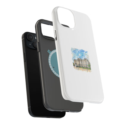 Artistic Magnetic Phone Case, Custom Tough Case, Unique Phone Cover, Gift for Travelers, Landscape Design, Protective Case