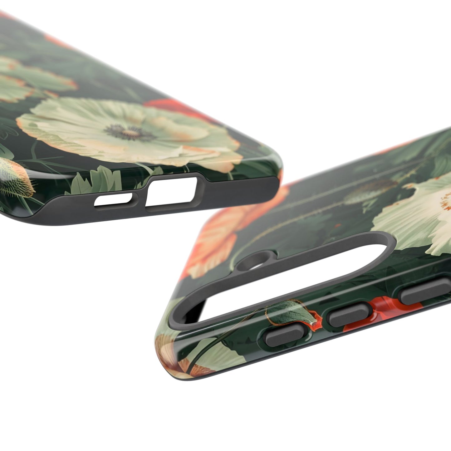 Floral Phone Case - Tough Cases, Botanical Design, Gift for Friends, Trendy Mobile Cover, Personalized Phone Accessory