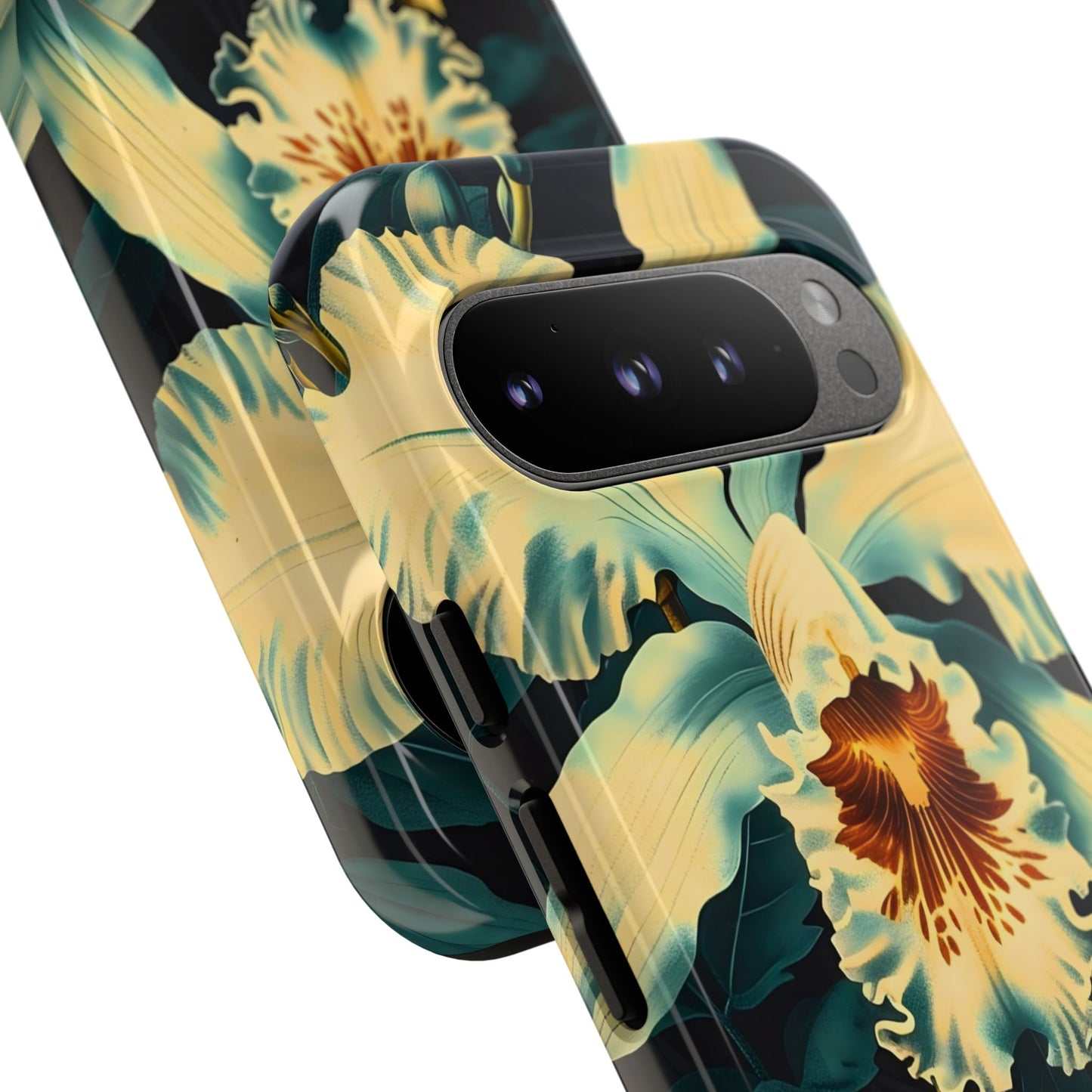 Floral Phone Case - Tough Cases with Orchid Design, Durable Smartphone Cover for Nature Lovers, Floral Gift for Her, Botanical [...]
