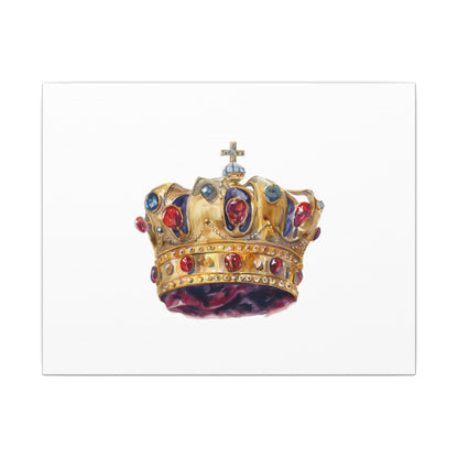 Crown Art Print, Royal Wall Decor, Matched for Home or Office, Gift for Art Lovers, Unique Royalty Artwork
