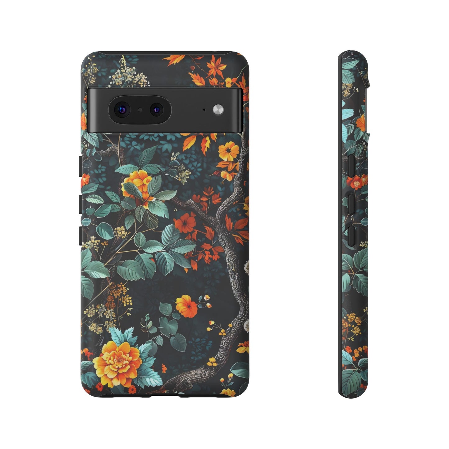 Floral Phone Case | Tough Cases, Protective Cover, Gift for Her, Autumn Vibes, Floral Phone Accessory, Unique Design