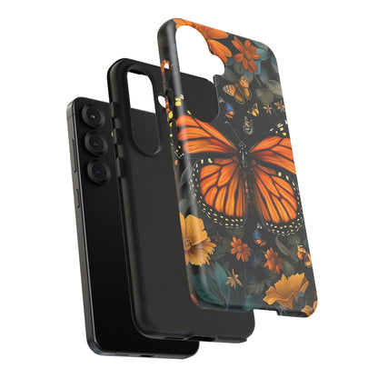 Monarch Butterfly Phone Case, Tough Cases, Nature Lover Gift, Floral Mobile Cover, Eco-Friendly Phone Accessory, Butterfly Design