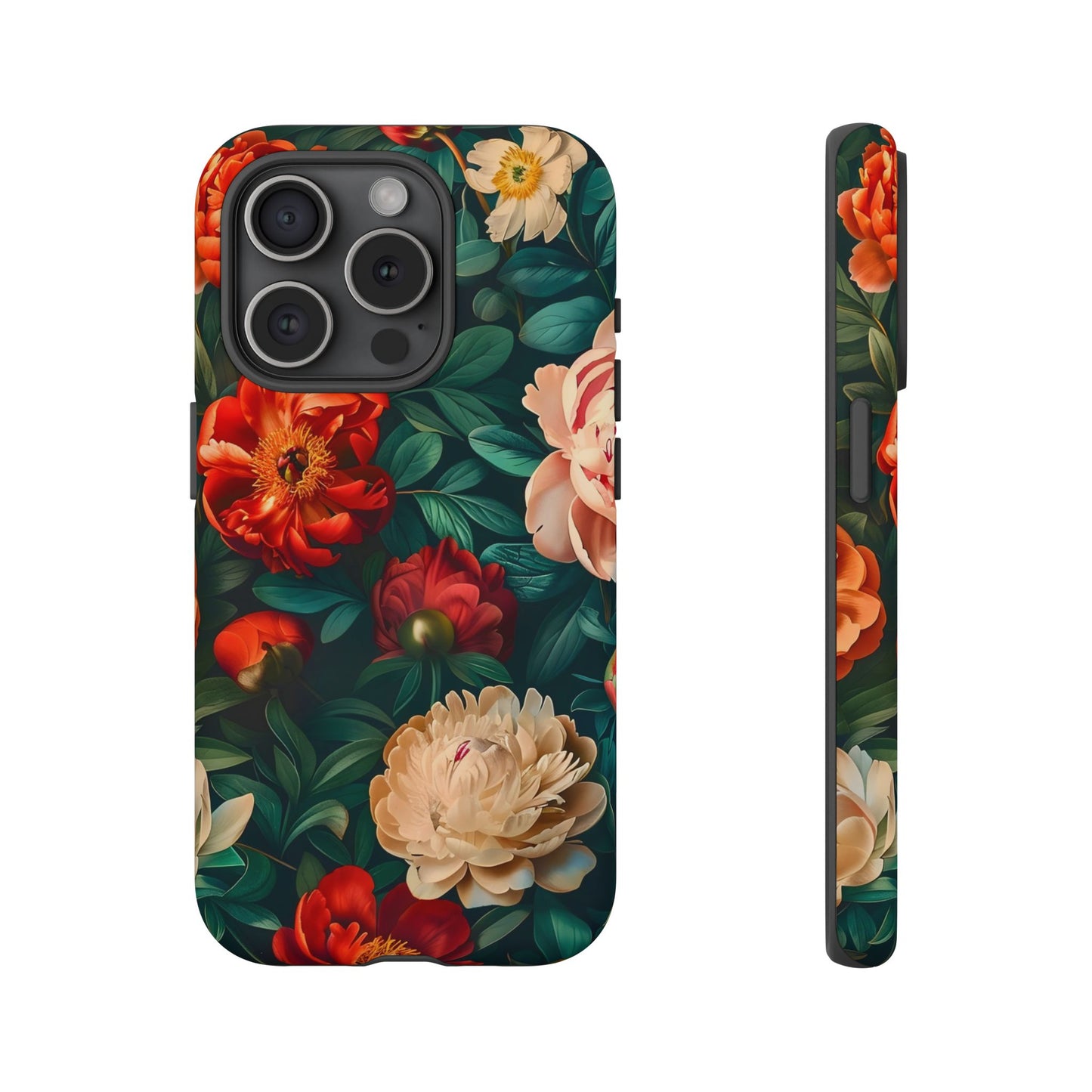 Floral Phone Case - Tough Cases, Vibrant Protection, Gift for Her, Cute Floral Design, Trendy Accessory, Perfect for Spring