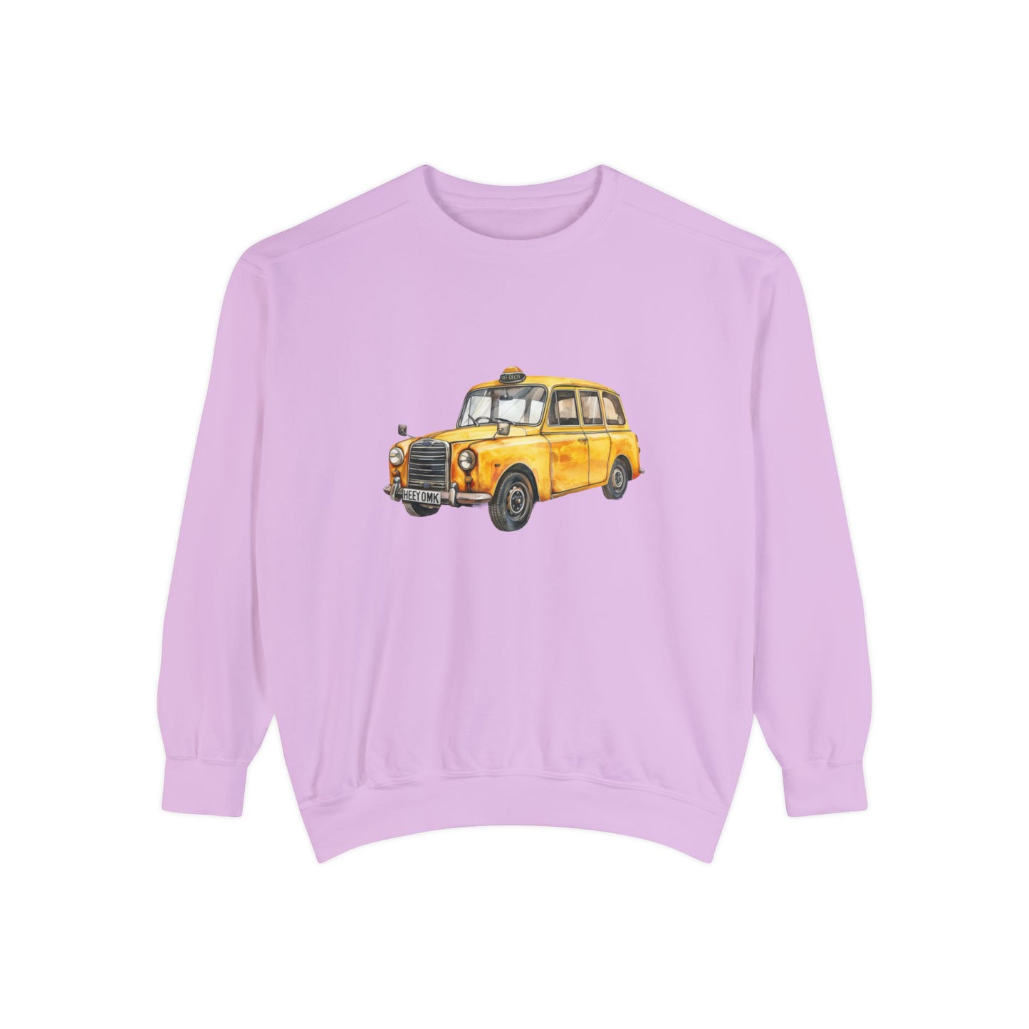 Unisex Garment-Dyed Sweatshirt Elegant - British Vintage Car