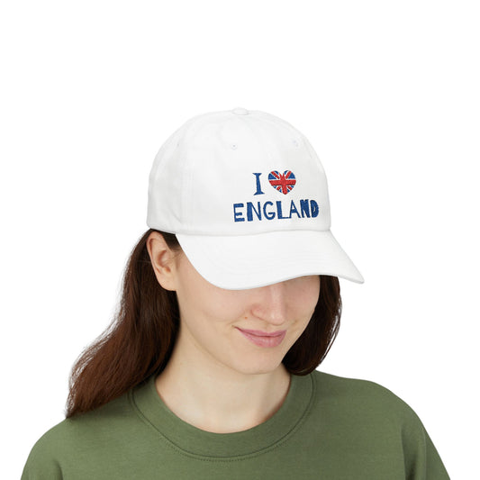 Classic Dad Cap - I  England, Stylish Hat for UK Lovers, Perfect Gift for Travelers, Casual Outdoor Accessory, Everyday Wear