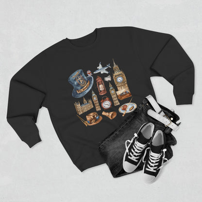 Unisex Crewneck Sweatshirt - Trendy London Icons
