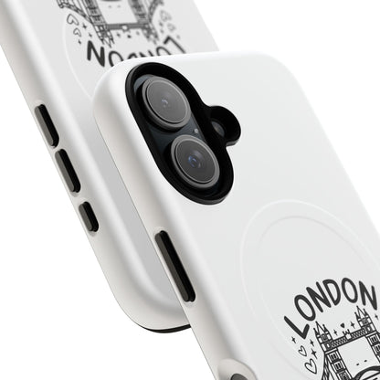 London Vacation Magnetic Case, Unique Phone Cover for Travelers, London Souvenir, Gift for Tourists, Stylish Phone Accessory