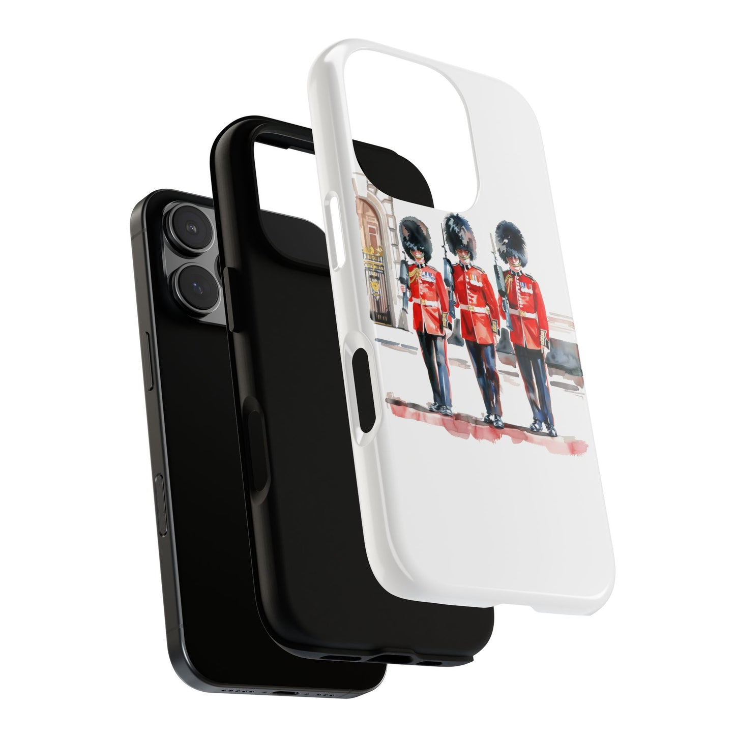 Phone Case with Royal Guard Design, Unique Cell Cover, London Souvenir, Tough Phone Case, Gift for Travelers, Stylish Street Photography