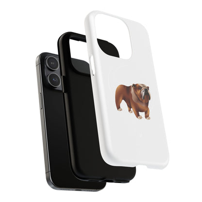 Custom Bulldog Tough Magnetic Case for iPhone, Pet Lover Gift, Durable Phone Protection, Unique Bulldog Design, Dog Owner Accessories