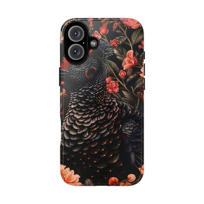 Tough Cases: Floral Design Phone Case, Stylish Protection for Your Phone, Unique Gift for Bird Lovers, Vibrant Floral Art, [...]