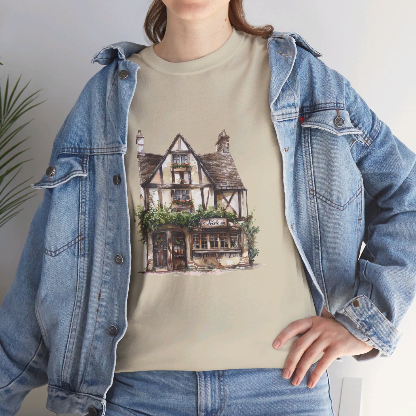 Charming British House - Warm and Cozy Unisex Heavy Cotton T-Shirt