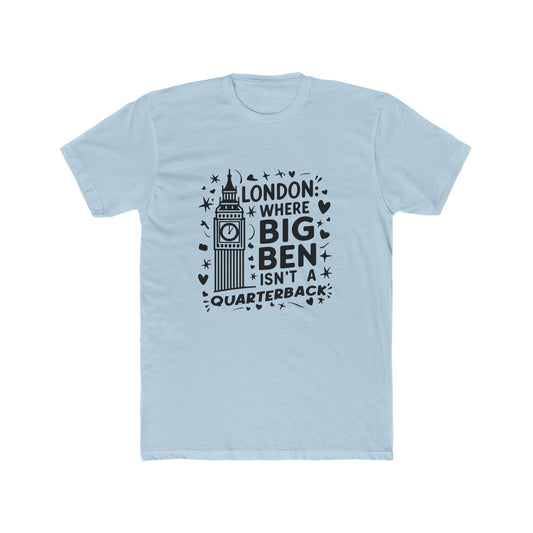 London's Big Ben Trendy Unisex Cotton Crew Tee