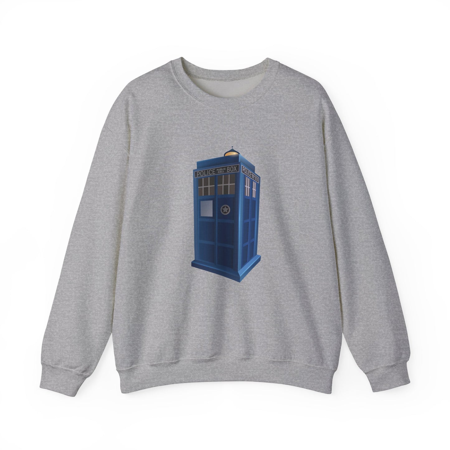 Unisex Heavy Blend™ Crewneck Sweatshirt Trendy - British Police Public Call Box