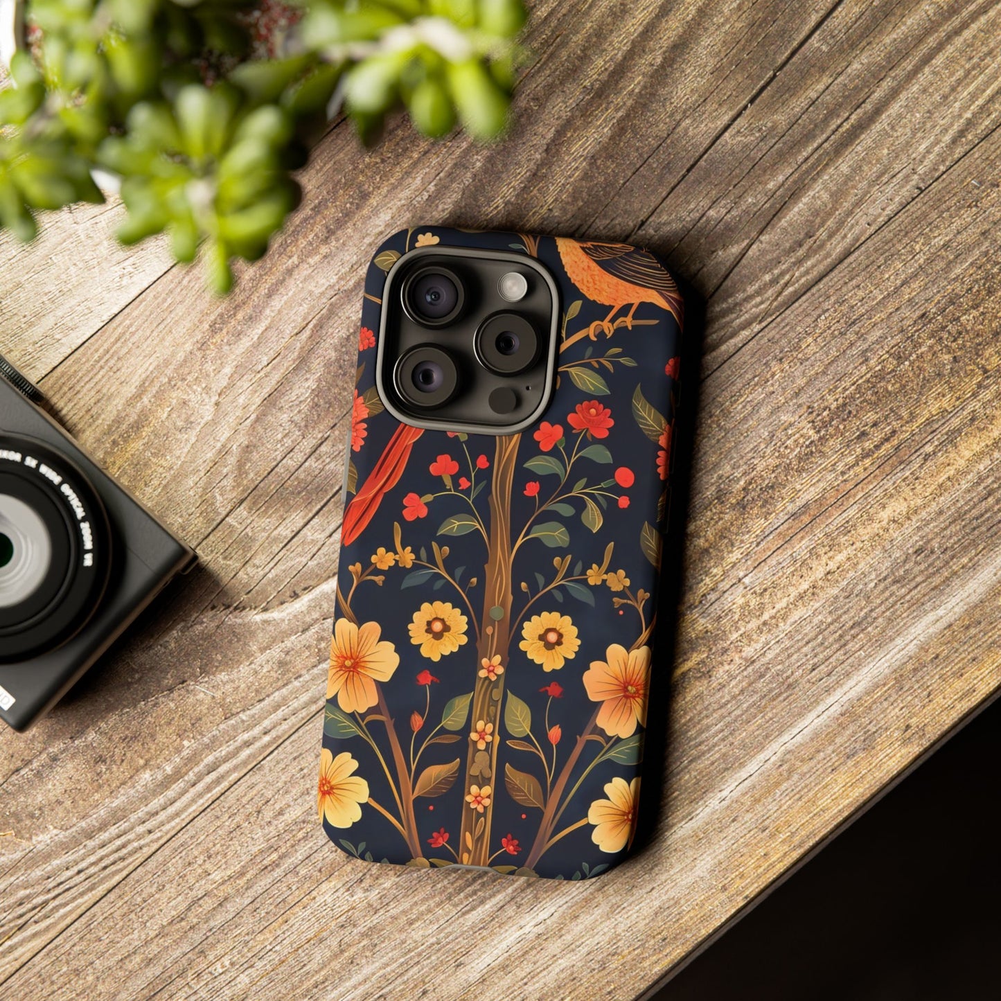 Floral Phone Case, Tough Cases, Flower Pattern, Phone Accessory, Gift for Her, Stylish Tech Cover, Nature Lover's Gift