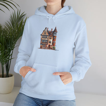 Unisex Heavy Blend™ Hooded Sweatshirt - Charming & Cozy - Life in a British Village House