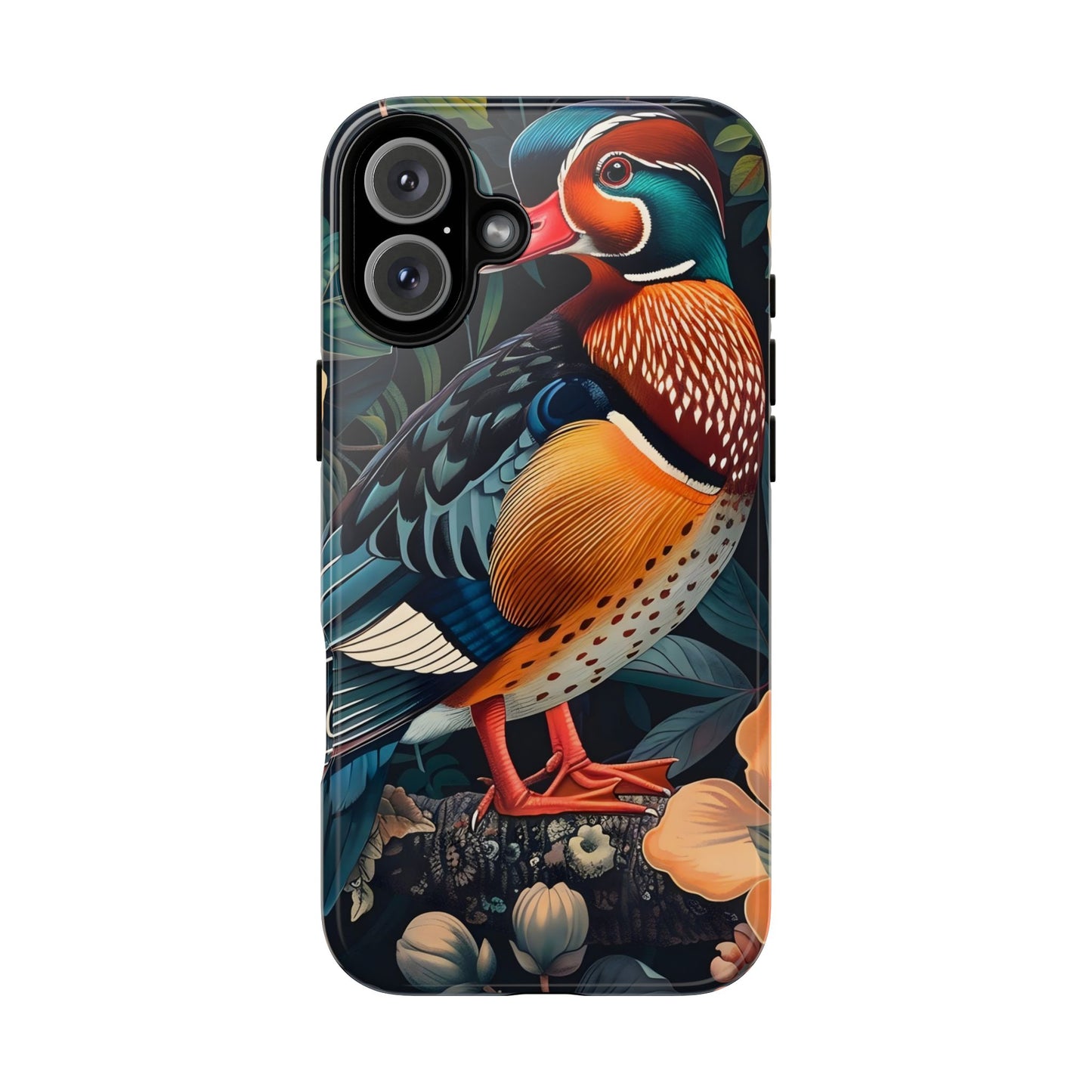Vibrant Phone Case with Artistic Bird Design, Nature Lover Gift, Wildlife Enthusiast Accessory, Floral Tech Case, Unique Mobile Cover