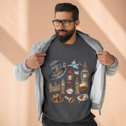Unisex Crewneck Sweatshirt - Trendy London Icons