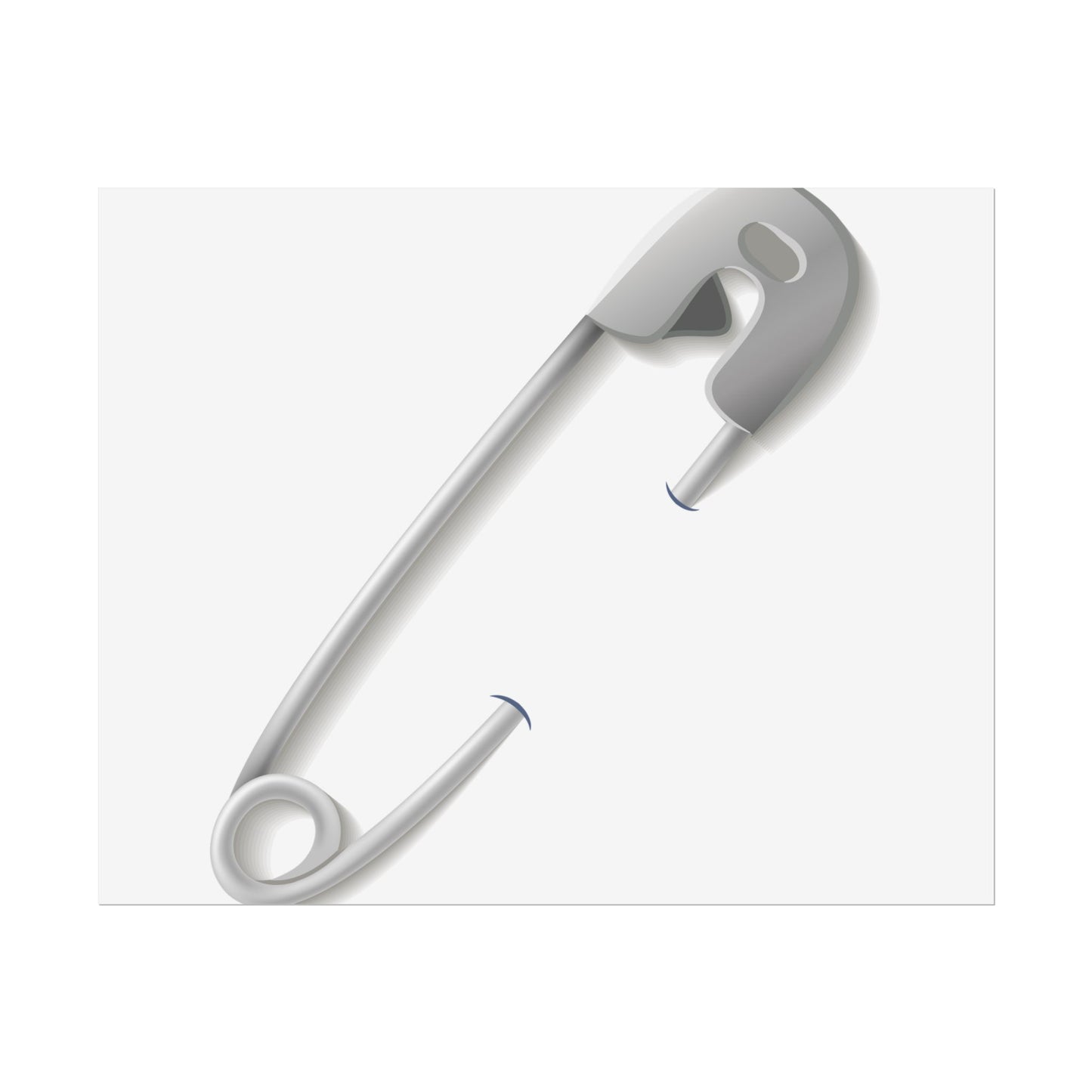 Minimalist Safety Pin Wall Art, Modern Decor, Unique Gift, Home Aesthetic, Art Print, Rolled Poster, Contemporary Interior Design