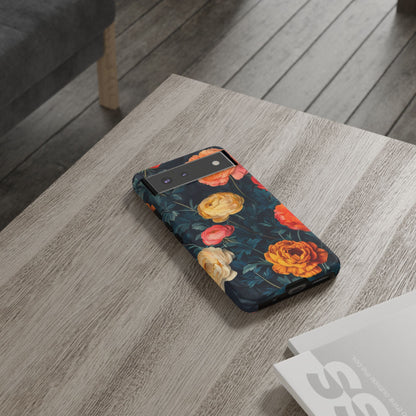 Floral Phone Case - Tough Cases, Stylish Protection, Gift for Flower Lovers, Customizable Cover, Floral Design Mobile Accessory