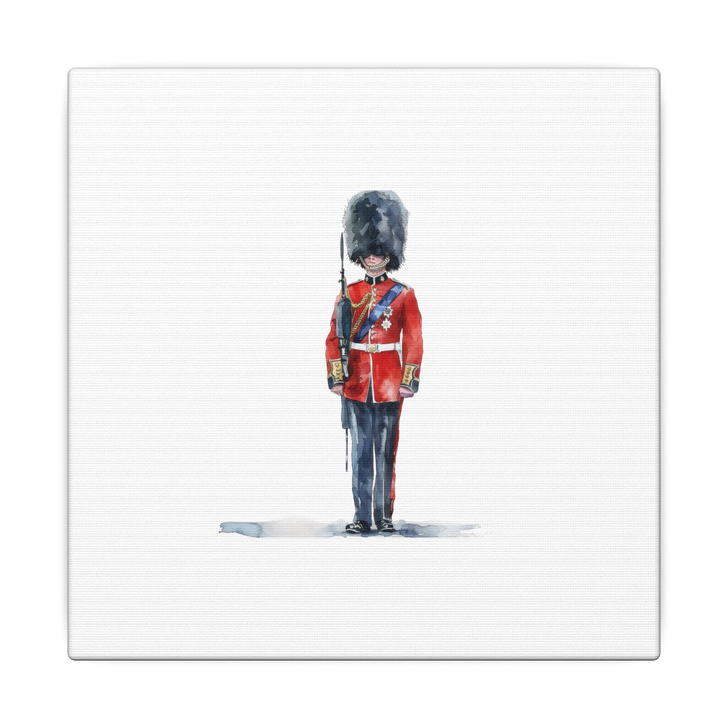 Royal Guard Canvas Art Print, British Soldier Wall Decor, Home Decoration, Gift for History Lovers, Art for Offices, Unique Wall Gallery