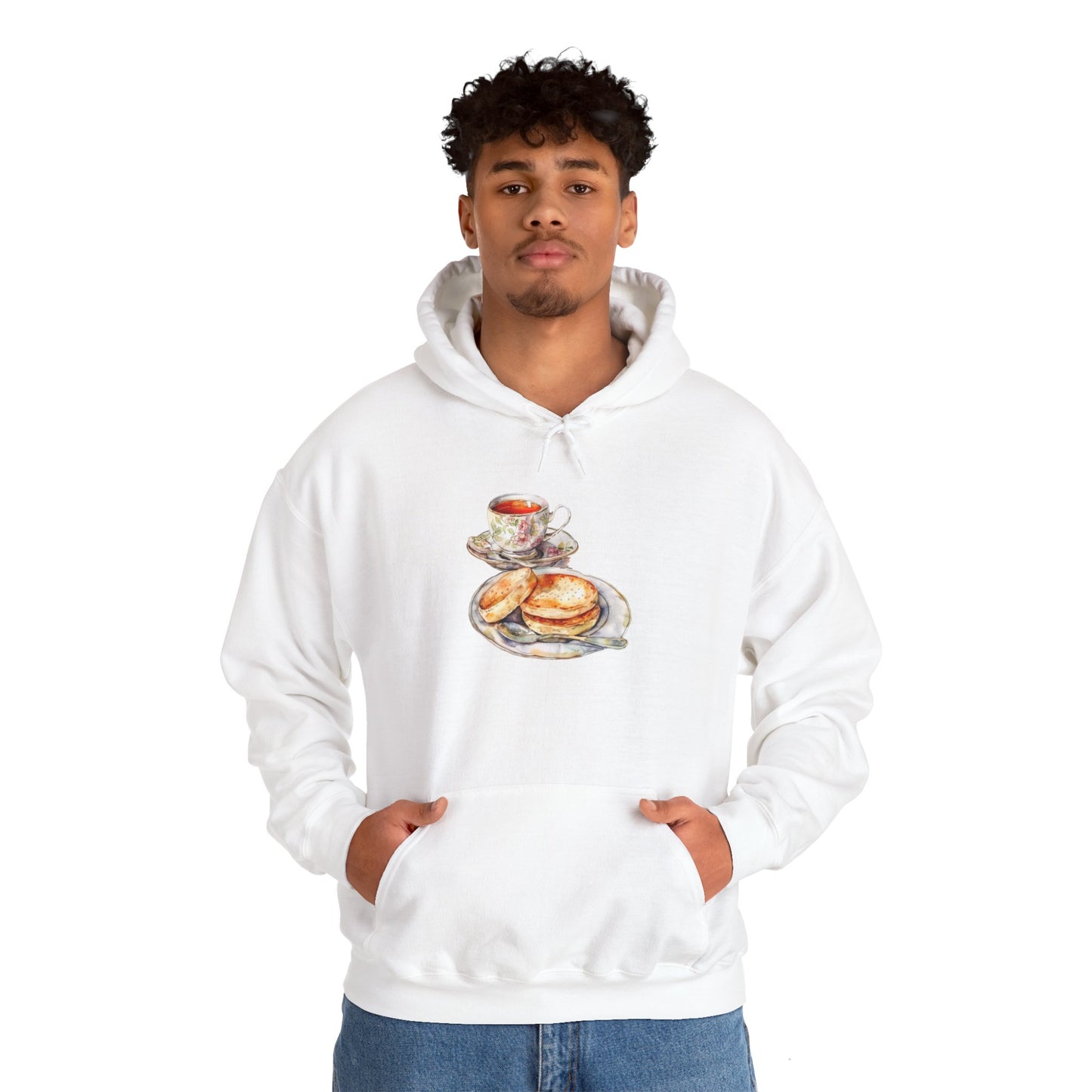 Unisex Heavy Blend™ Hooded Sweatshirt - British Opulent Dining Fit for Royal