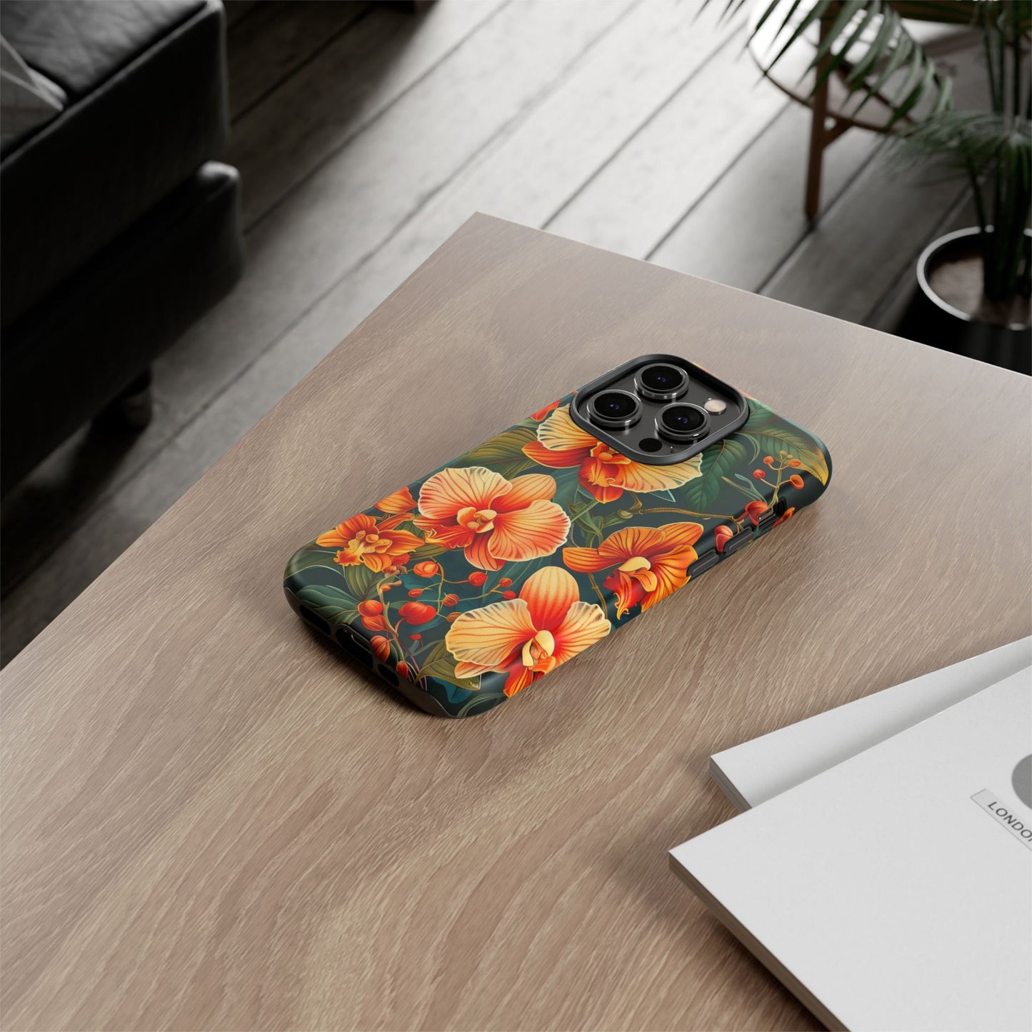 Floral Phone Case - Tough Cases, Protective Cover, Gift for Her, Smartphone Accessory, Floral Design, Nature-Inspired