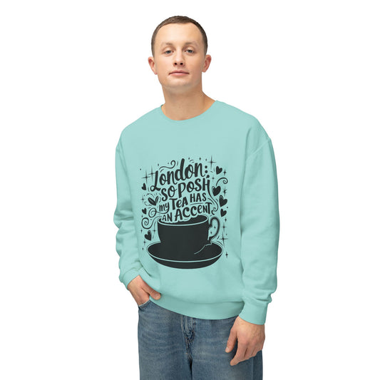 Unisex Lightweight Crewneck Sweatshirt - London's Nostalgic Tea