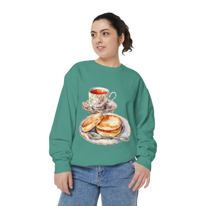 Unisex Garment-Dyed Sweatshirt - Pomp and Plate - Traditional Royal British Meals