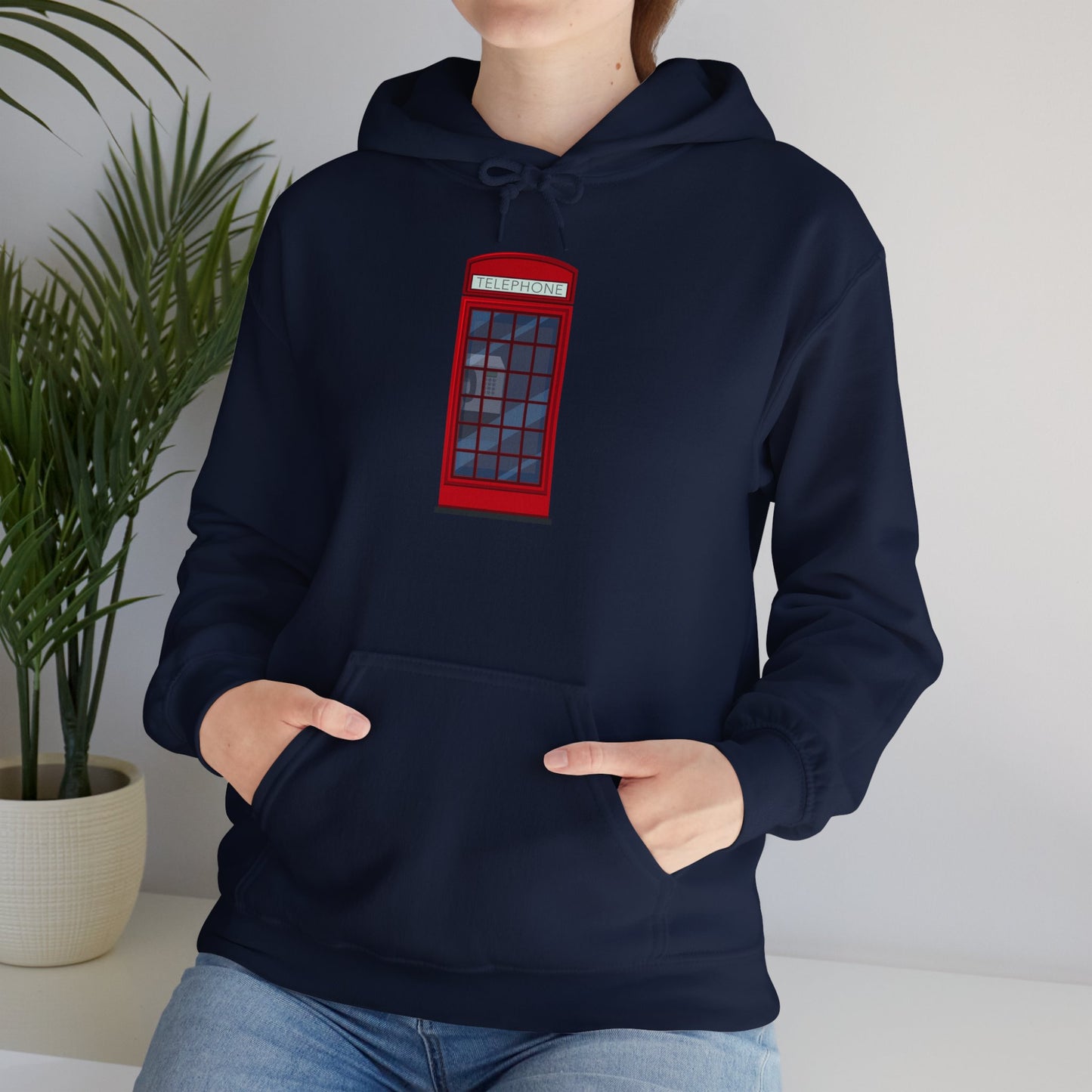 Unisex Heavy Blend™ Hooded Sweatshirt - Iconic British Public Telephone