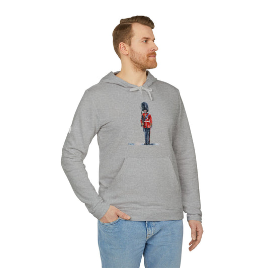 adidas Unisex Fleece Hoodie - Cornwall’s Pride: Red Jacket at the Army Museum