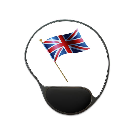 British Flag Mouse Pad with Wrist Rest | Office Decor, Work from Home Gift, Computer Accessory, Ergonomic Mouse Mat, UK Pride