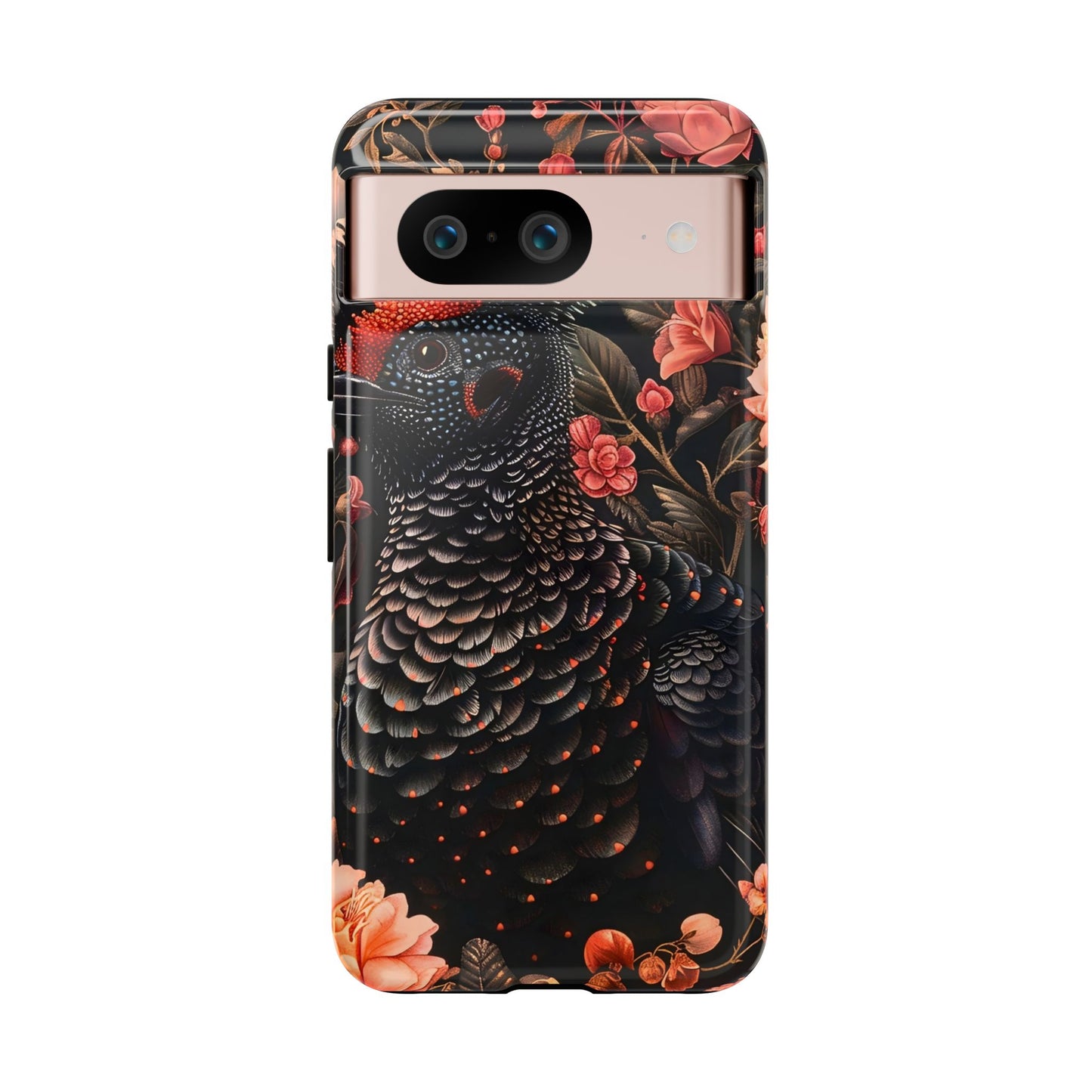 Tough Cases: Floral Design Phone Case, Stylish Protection for Your Phone, Unique Gift for Bird Lovers, Vibrant Floral Art, [...]