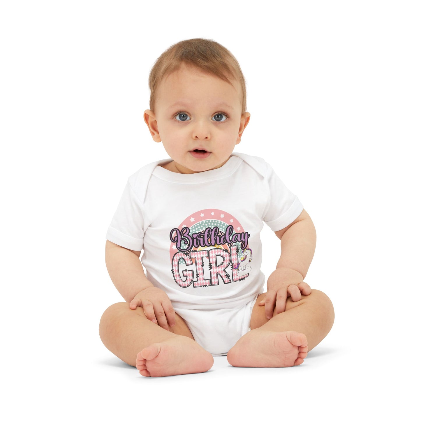Birthday Girl Infant Jersey One Piece - Adorable Unicorn Design