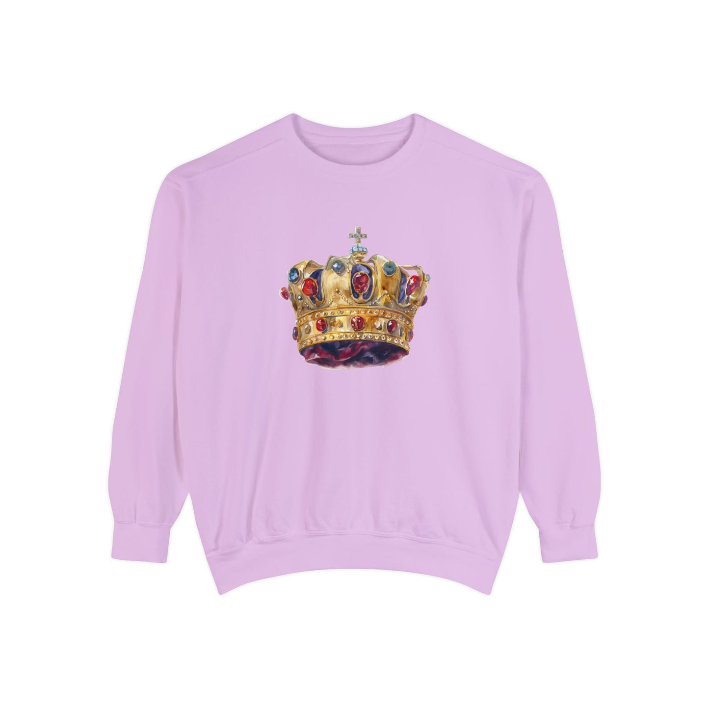 Unisex Garment-Dyed Sweatshirt Trendy - British Royal Crown