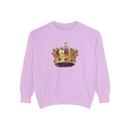 Unisex Garment-Dyed Sweatshirt Trendy - British Royal Crown