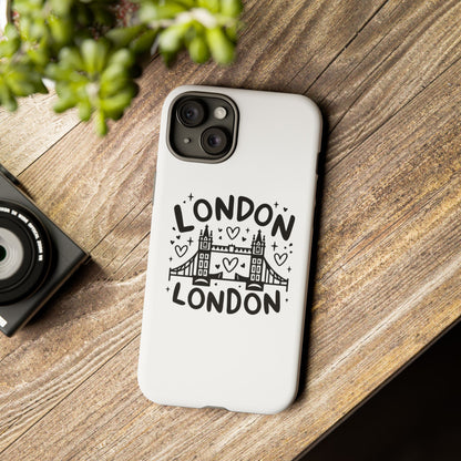 Love London Bridge Phone Case, Tough Cases for London Lovers, Cute Protection, Travel Gift, Phone Accessory, Design with Love