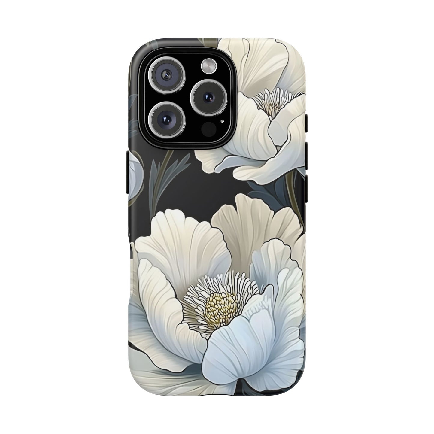Floral Phone Case, Tough Cases for Women, Stylish Phone Cover, Floral Design Phone Protector, Nature Inspired Tech Accessories